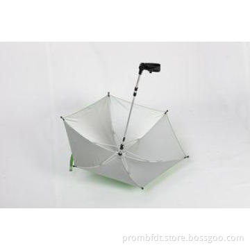 Clamp Green Baby Stroller Umbrella Durable Custom Rainshade